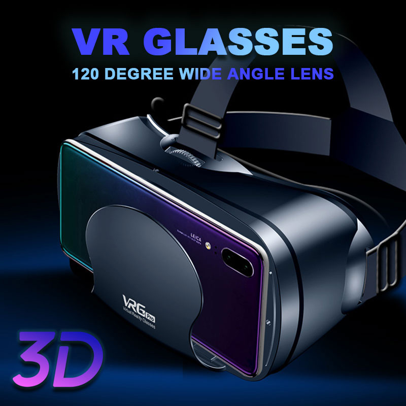VGR Pro-Gafas de realidad Virtual 3D, lentes de realidad Virtual con pantalla completa, gran angular Visual, para teléfono inteligente de 5 a 7 pulgadas