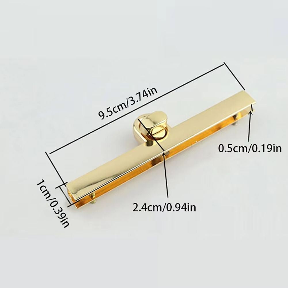 Mode metalen tasgesp goud zilver draaibare sluiting draaislot gesp draaisloten tas maken