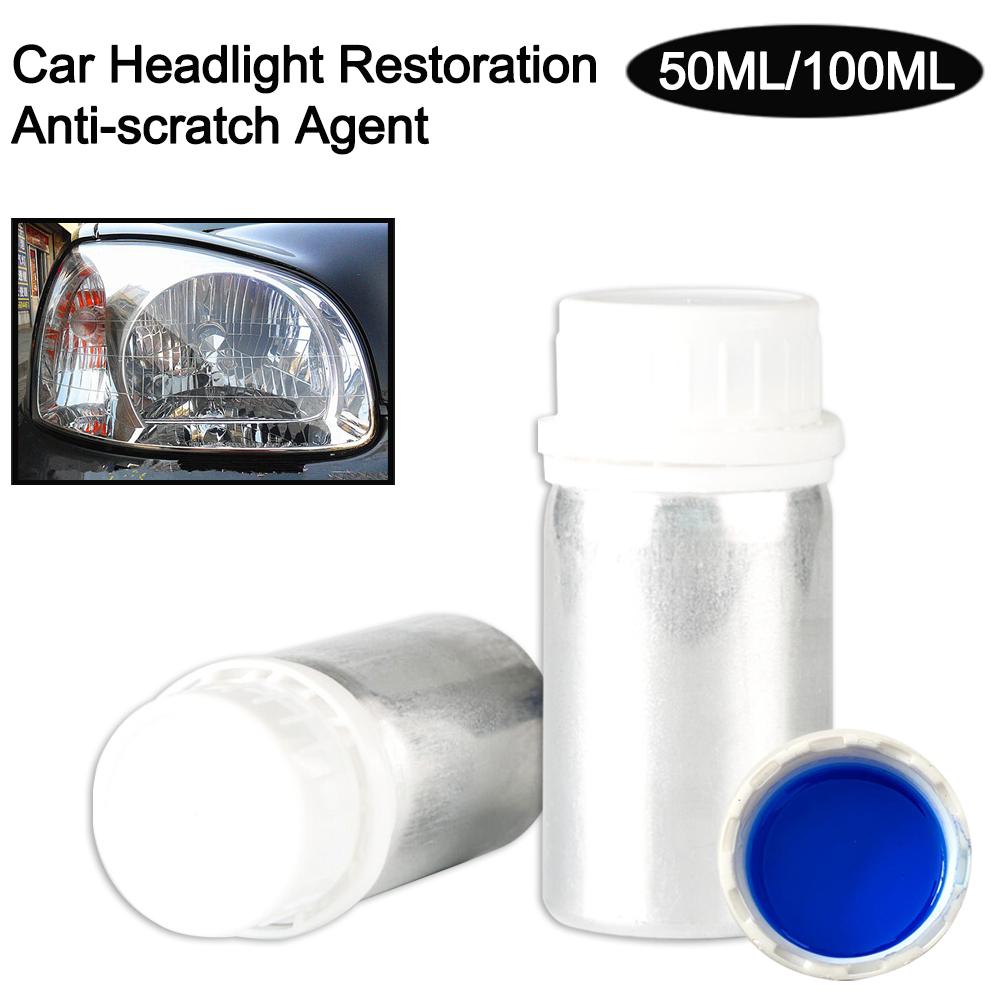 50/100ML voiture phare restauration anti-rayures Agent phare restauration efficacement éliminer les rayures directe