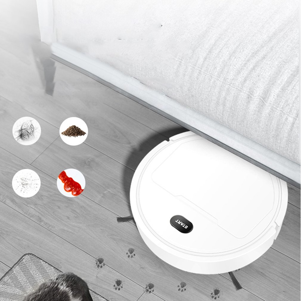 Smart Robot 3-In-1 Wireless Robotic Vacuum Cleaner Dry Wet Cleaning Machine Charging Intelligent Vacuum Robot