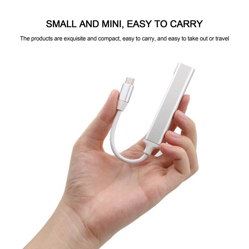 Type-C to HUB USB-C to 4-Port USB3.0 High-Speed Splitter OTG Aluminum Alloy Docking Station