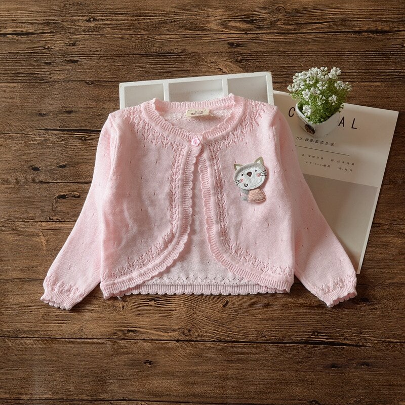 Mädchen Strickjacke zur Seite fahren Jacke 100 Baumwolle Mädchen Oberbekleidung für 1 2 4 6 8 Jahre alt freundlicher Kleidung RKC195082: Rosa / 3T