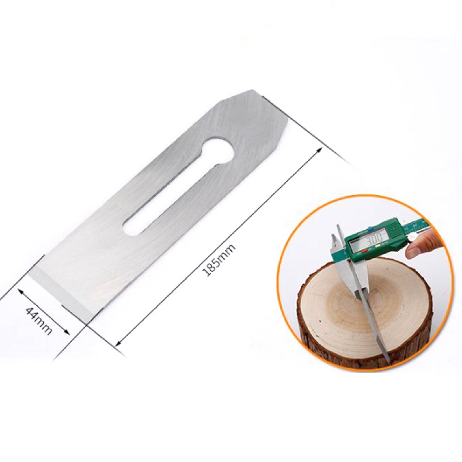 2pcs High-carbon Steel Plane Blade Replacement for Woodworking Hand Planer Tool Wood Planer Hand Blades Sliver