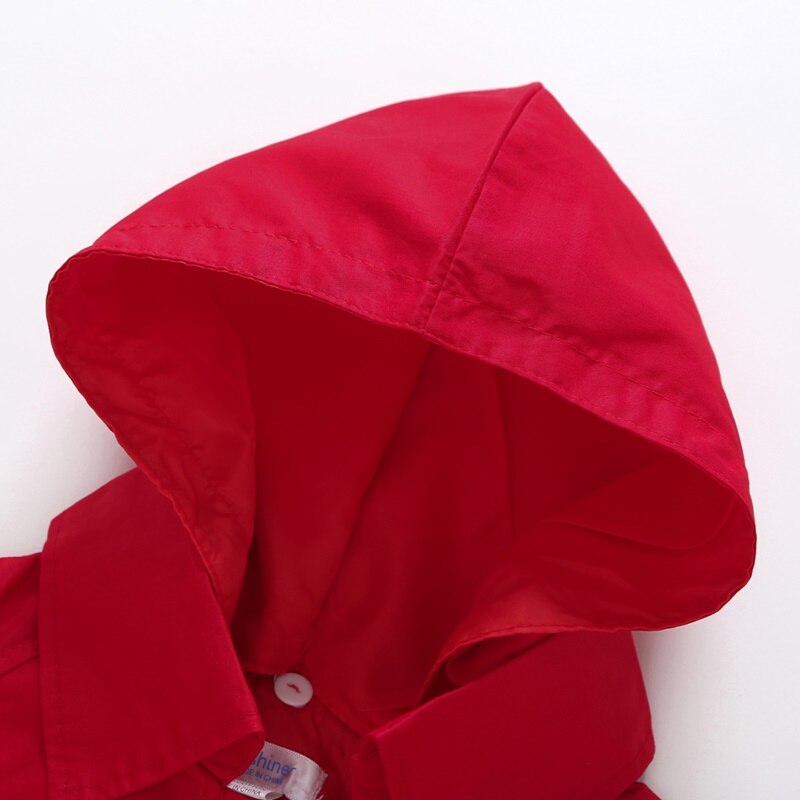 Kinderen Baby Meisjes Winter Windjack Jas Peuter Uniform Lange Mouw Knop Hooded Kinderen Meisje Jassen Bovenkleding