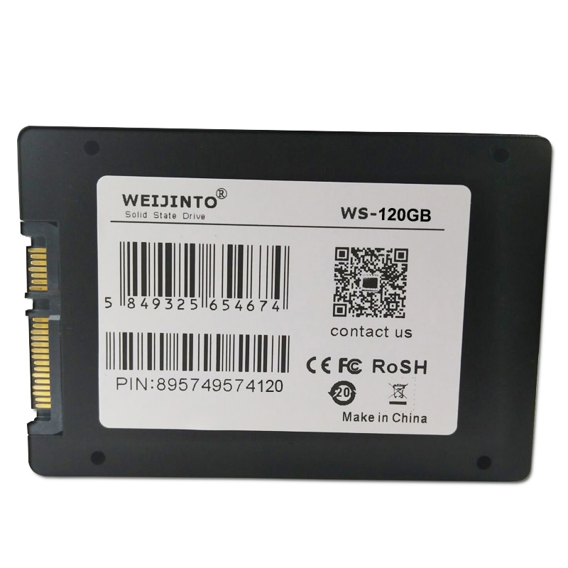 WEIJINTO SATAIII SATA3 SSD 120GB disque dur à semi-conducteurs Disk128GB & 2.5 SSD à 3.5 adaptateur de montage en métal pour bureau