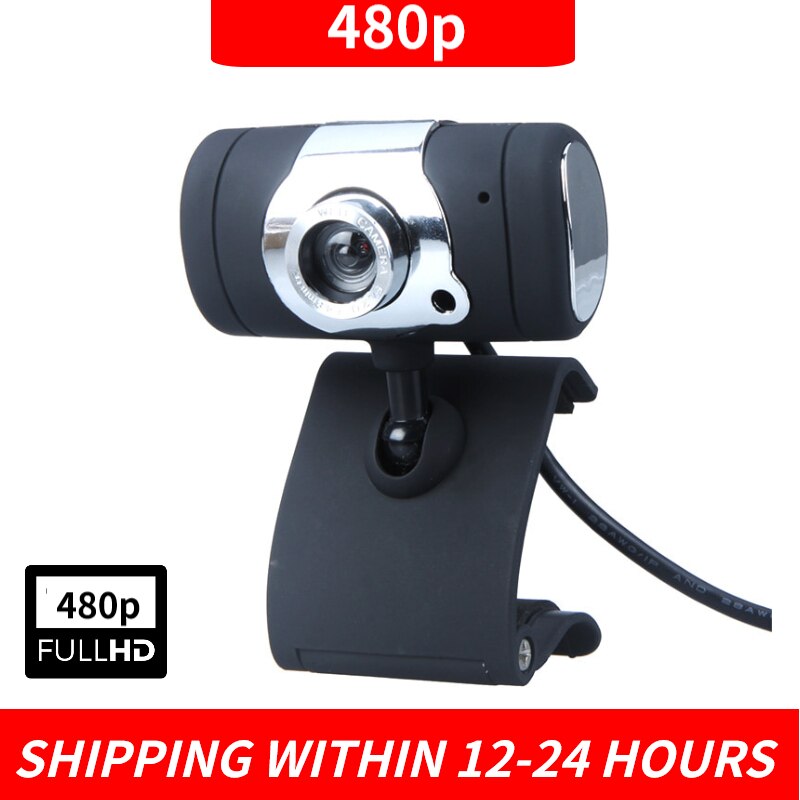 USB2.0 Webcam Hd Webcam Met Microfoon Mic Webcam Voor Computer Pc Laptop Black Webcam Camara Web Camara Web para Pc: webcam A