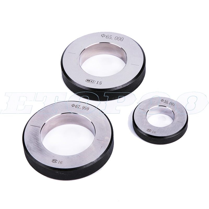 1pcs from 3mm-100mm Inner diameter Calibration Gauge 0.002mm Setting Plain ring gauge Smooth hole gauge measuring tools
