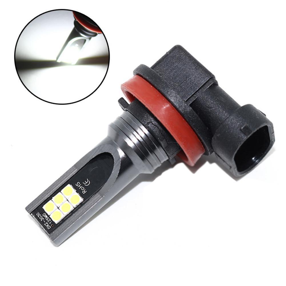 2 stuks auto led koplampen aluminiumlegering auto led mistlampen  h8 h11 3030 12 led koplampen met hoog vermogen