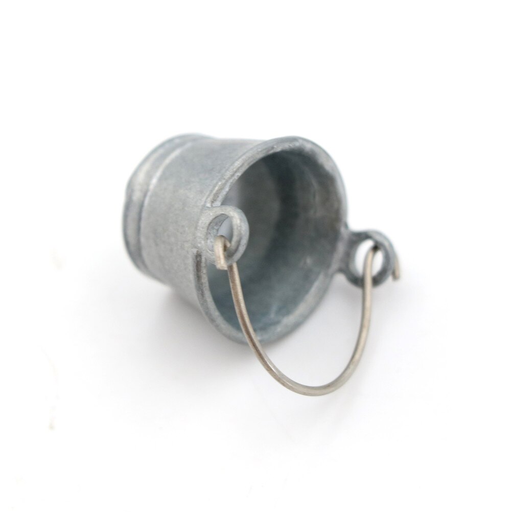 1 stücke Metall Mini Eimer Nette Dollhouse Miniatur Wasser Eimer für 1:12 Gebühr Heimat Küche Pretnd Spielen Spiel