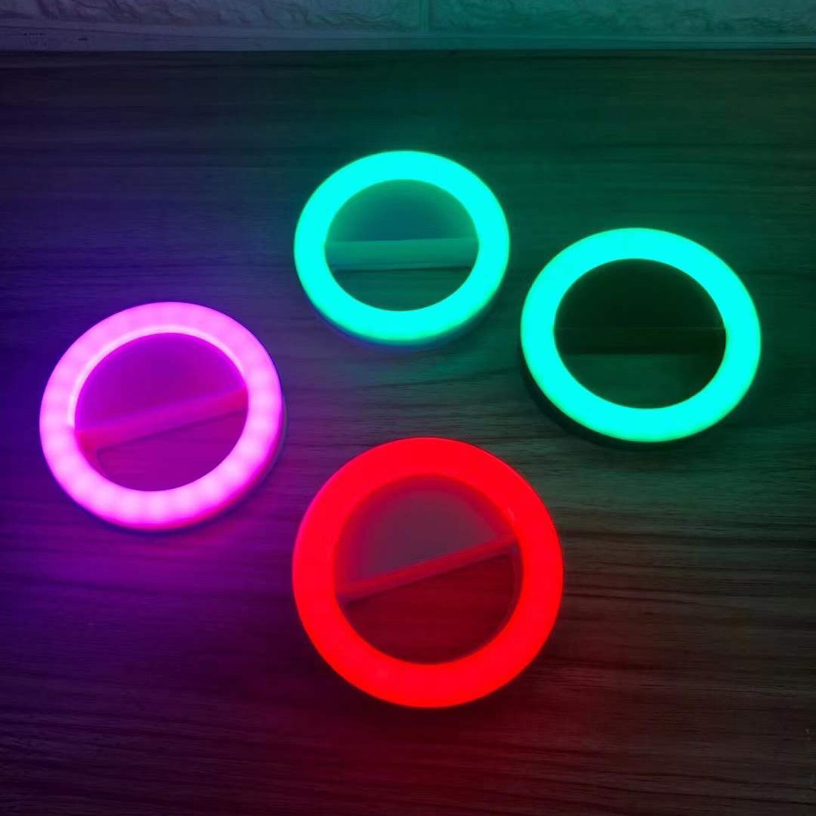 RGB Universal- Selfie LED 4 Modi Ring Blitz hell Tragbare praktisch 36 LED Selfie Lampe Leucht Ring Clip Für iPhone Samsung