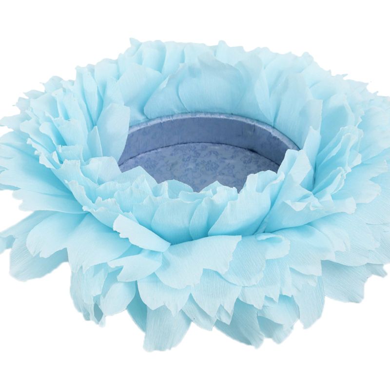 Baby Flower Shaped Posing Container Newborn Infant Big Petal Photography Props: Blue