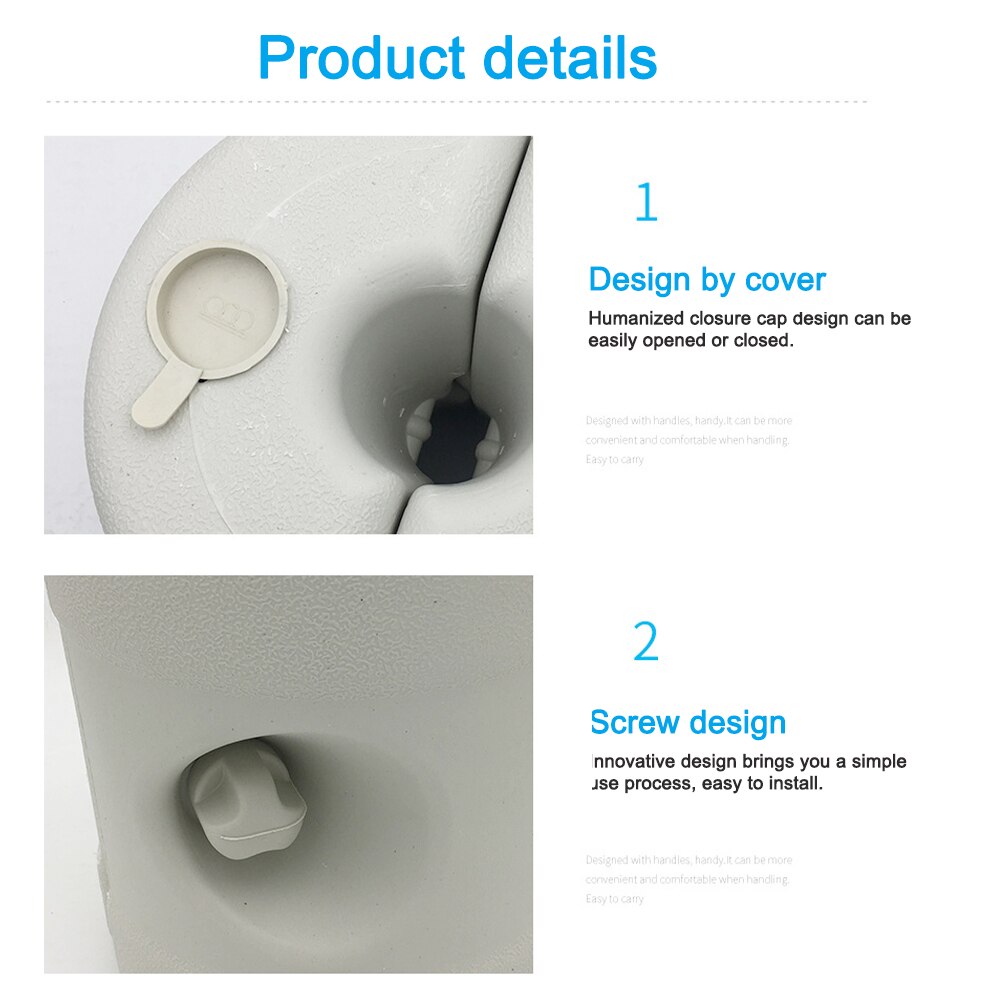 Accessories Outdoor Garden Yard Durable Filled Water Plastic Stand Portable Patio Umbrella Base Deck Porch Suport Weatherproof