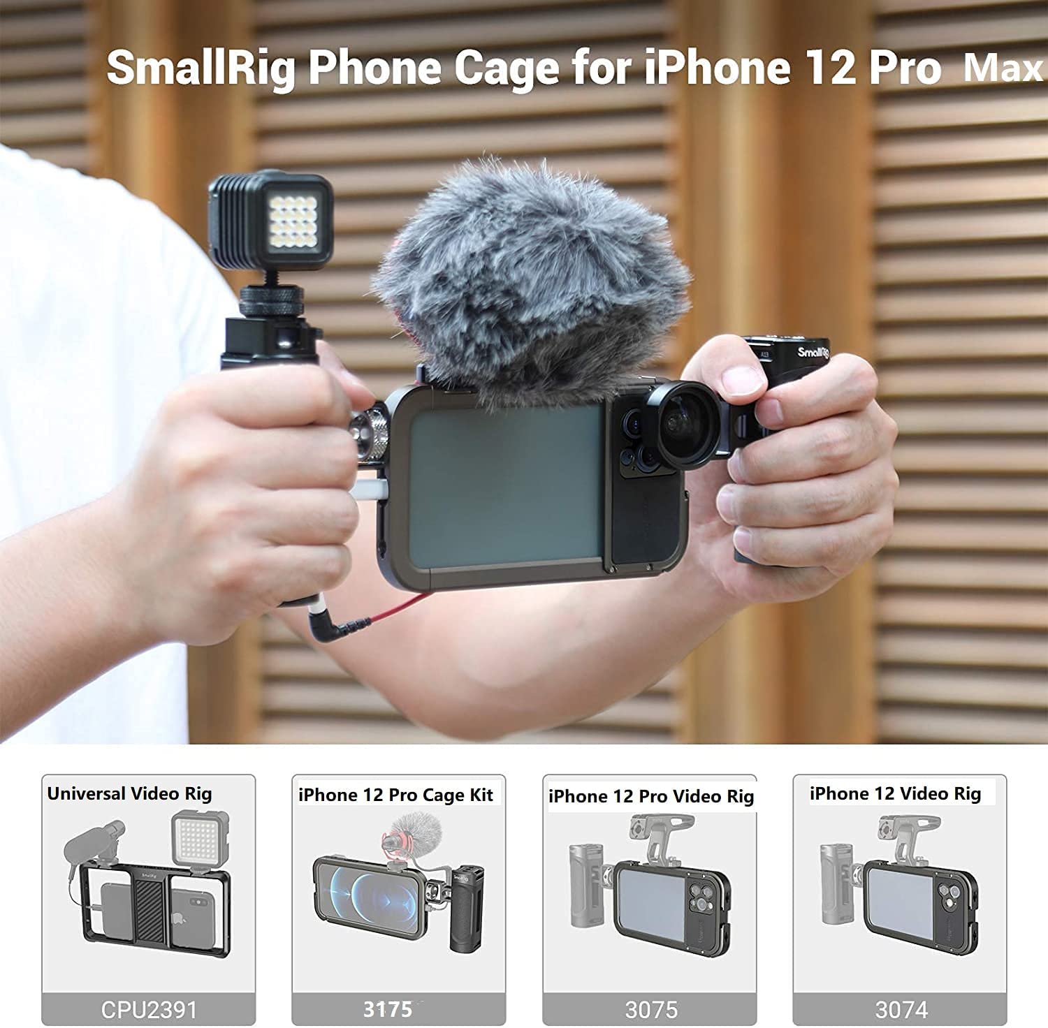 Smallrig Smart Telefoon Handheld Video Rig Kit Voor Iphone 12 Pro /Max Met Koud Shoe Mount Voor Film Maken en Vlog 3175/3176