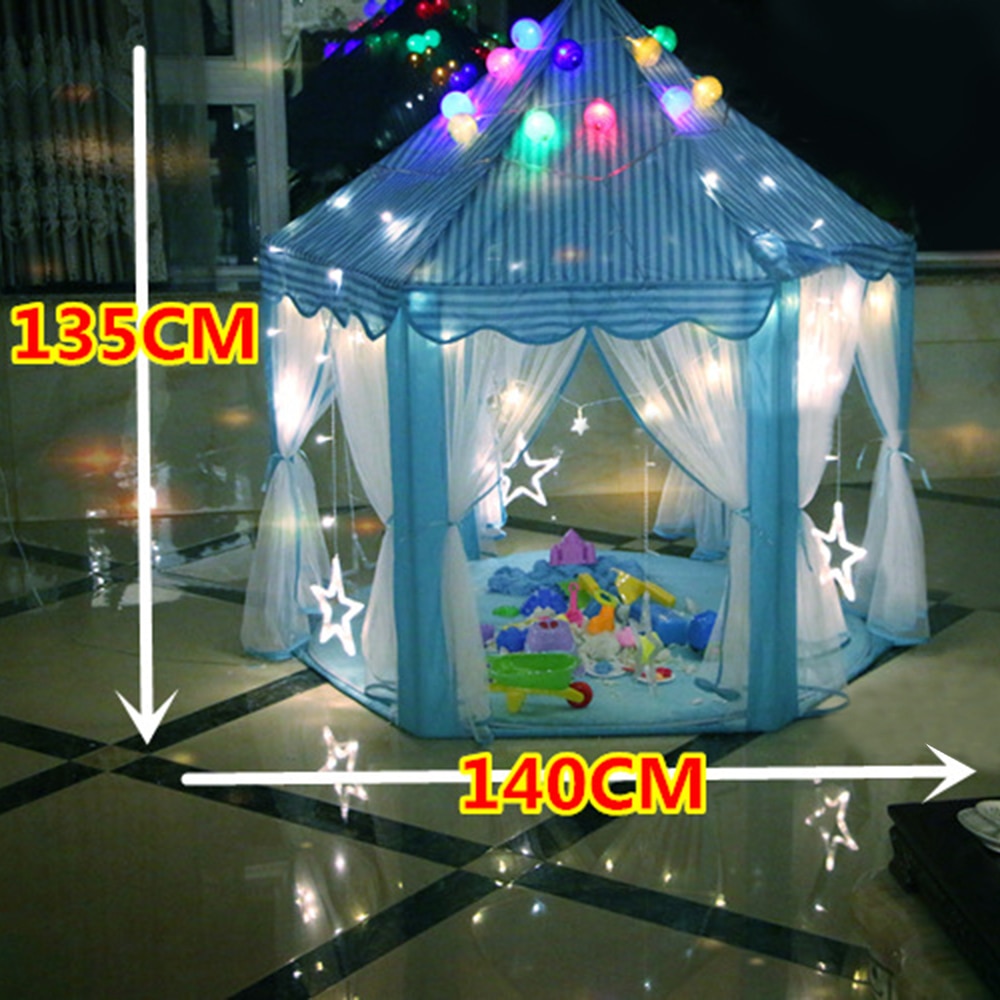 Girl Princess Castle Tents Portable Children Outdoor Garden Folding Play Tent Lodge Kids Ball Pool Playhouse