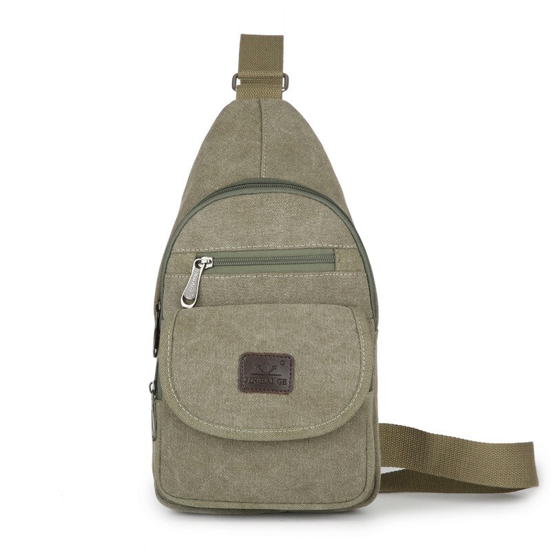 Brust Pack Männer Leinwand Tasche draussen Schulter Tasche Paket Startseite Typ MÄNNER Bote Tasche Freizeit Tasche