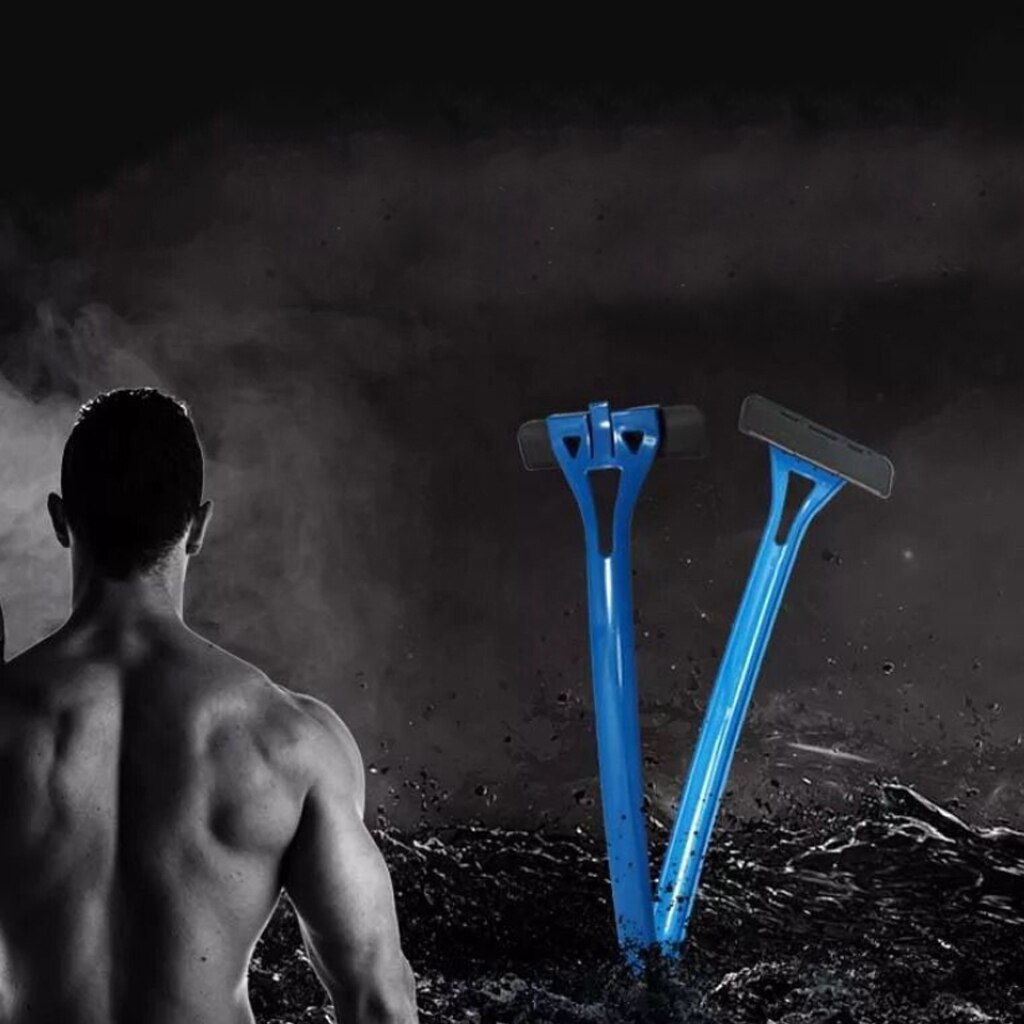 Rugscheerapparaten voor mannen - scheerapparaat voor het verwijderen van rughaar, bodygroomer, trimmer, flexibele kop voor veilig scheren, kunststof handvat