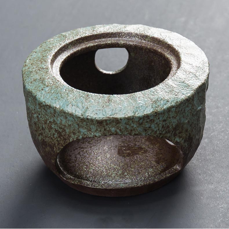 Hornillo de tetera de estilo japonés, Base cálida, portavelas de cerámica para té y café, calentador de leche, accesorios para la ceremonia del té, tetera, Salvamanteles