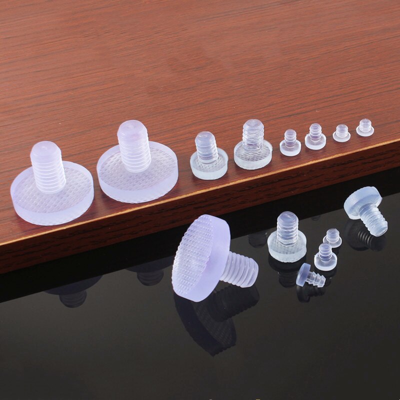10pcs Silicone Stem Bumpers Screws Hole Plugs Anti collision Embedded Soft for Cabinet Doors and Drawers Anti-slip Foot Pad