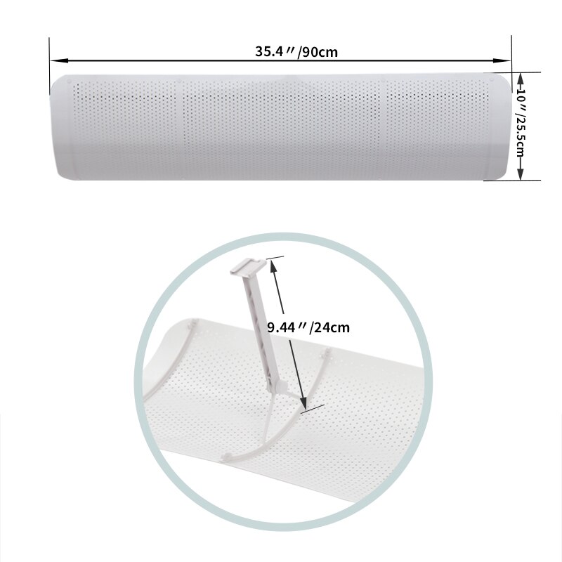 Airconditioning Cover Wind Deflector Voorruit Verstelbare Airconditioner Gereedschap Air Baffle Schild Thuis Woonkamer Accessoires