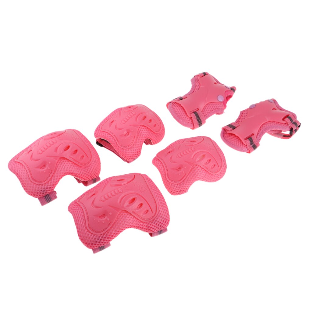 Kids Protective Gear Set, Elbow Knee Wrist Pads Outdoor Sports Safety Protect for Biking Skateboarding: Pink