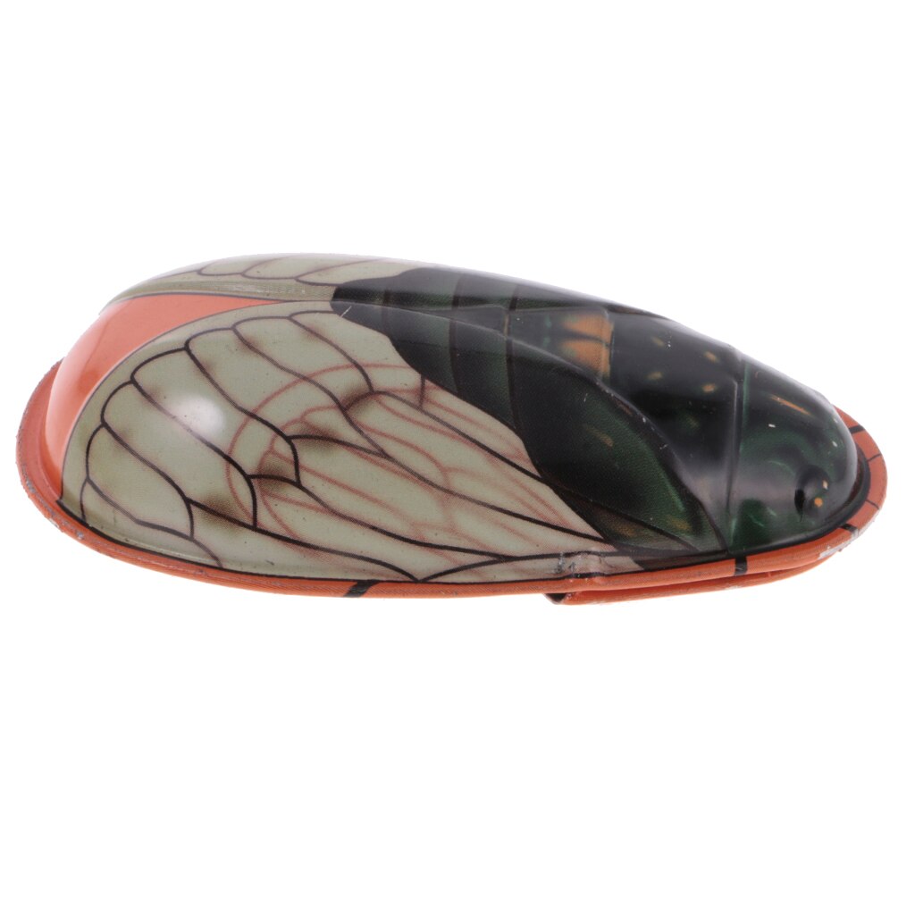 Metal Sounding Cicada Model Tin Toy Collectible