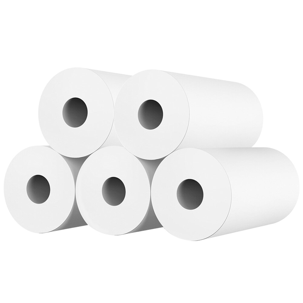 10rolls Wood Pulp Accessories Photo Instant Print Smooth Kids Camera Transfer Students Thermal Paper Portable White