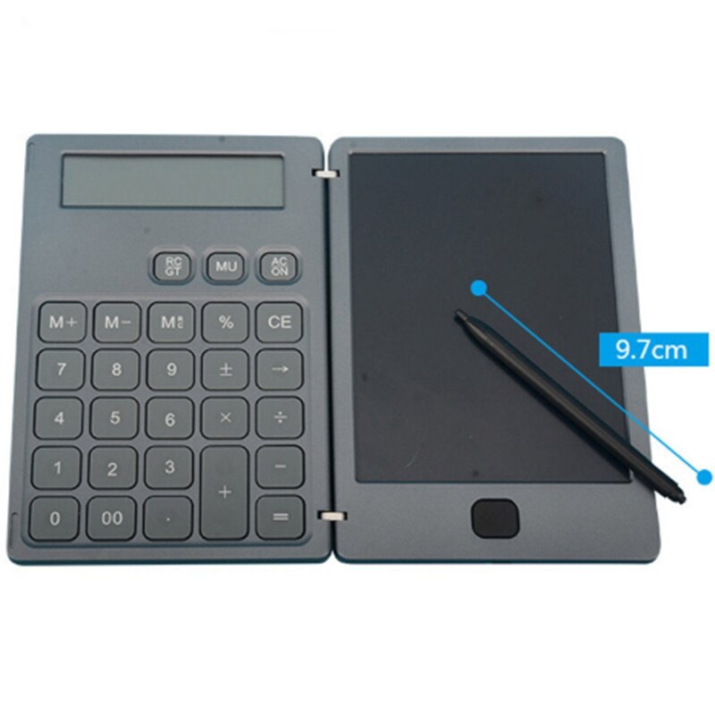 Novel-Calculator Writing Pad 2 in 1 LCD Writing Pad Multifunctional Business Office Record