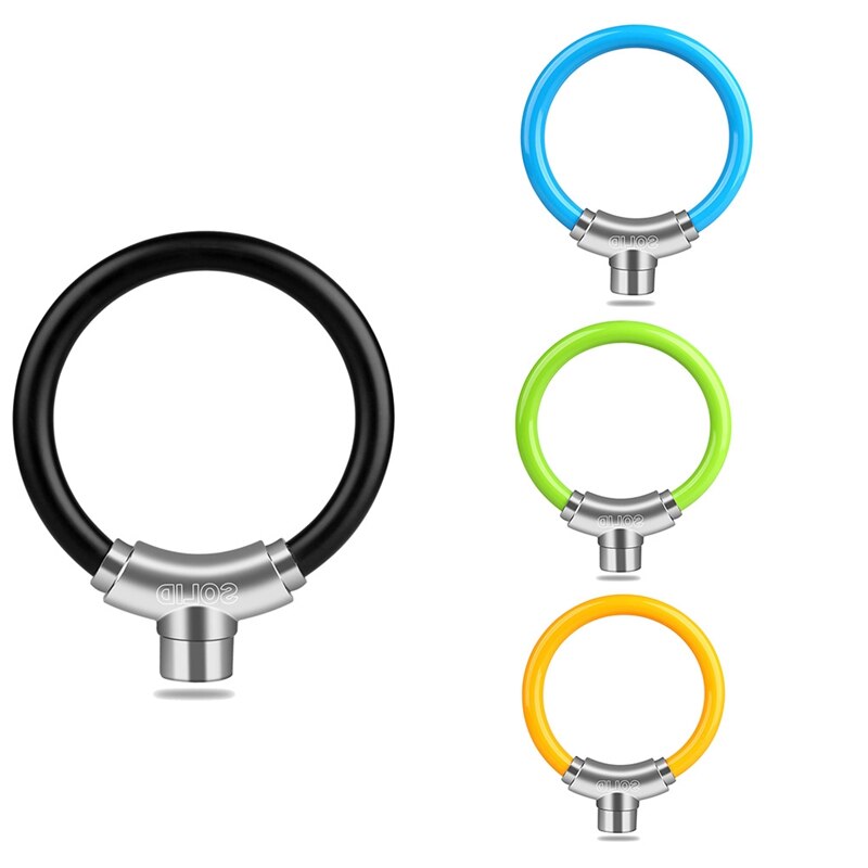-Bicycle Lock Ring Lock Anti-Theft Cable Lock Mountain Road Bike Portable Mini Bicycle Lock Ring Lock Riding