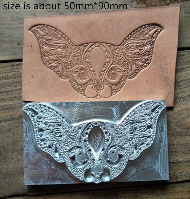 Handwerk uniek leerbewerkingsgereedschap snijgereedschap stempels knutselgereedschap - 3d hondenpatroon