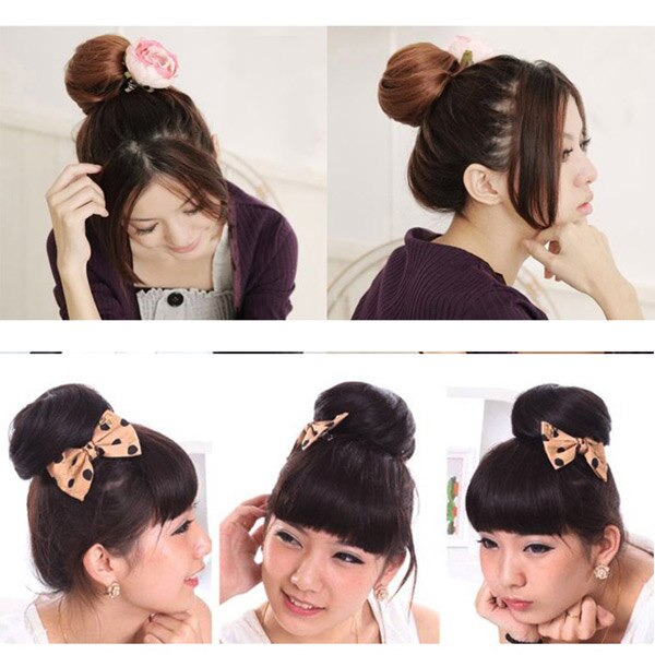Haarstylingtool voor dames, schuimspons, haarspelden, haarspeld, donut, knot, krultang, ringband, twisttool  wh998