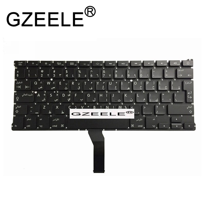 Teclado de repuesto para Macbook Air de 13 pulgadas, accesorio para Macbook Air de 13 &quot;, A1369, A1466, años a , US/UK/RU/FR/SP/AR/CZ/TR,: AR Arabic