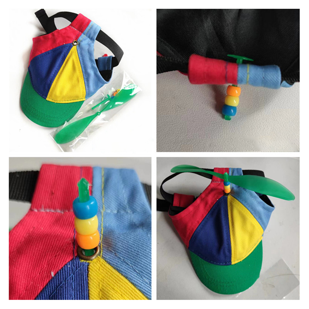 Chapeau à hélice pour animaux de compagnie, coloré, détachable, Adorable, résistant au soleil, respirant, remplacement, casquette décorative d'été pour l'extérieur, fournitures pour chiens et chats