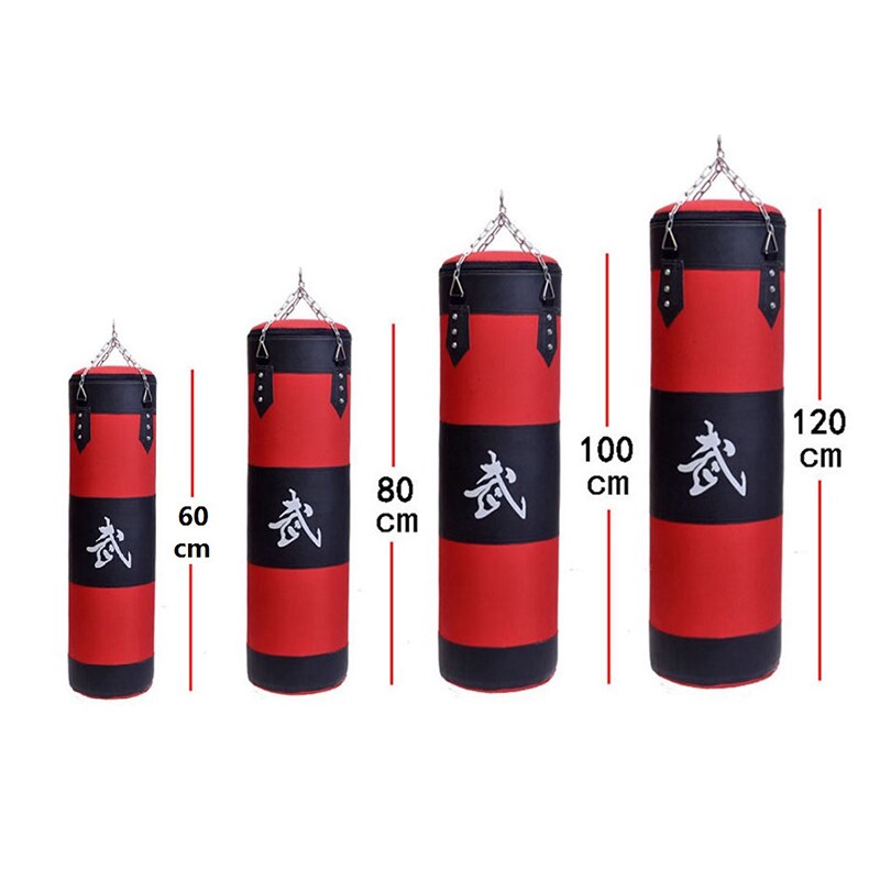 Empty Training Fitness Mma Boxing Bag Hook Hanging Kick Fight Bag Sand Punch Punching Bag Sandbag