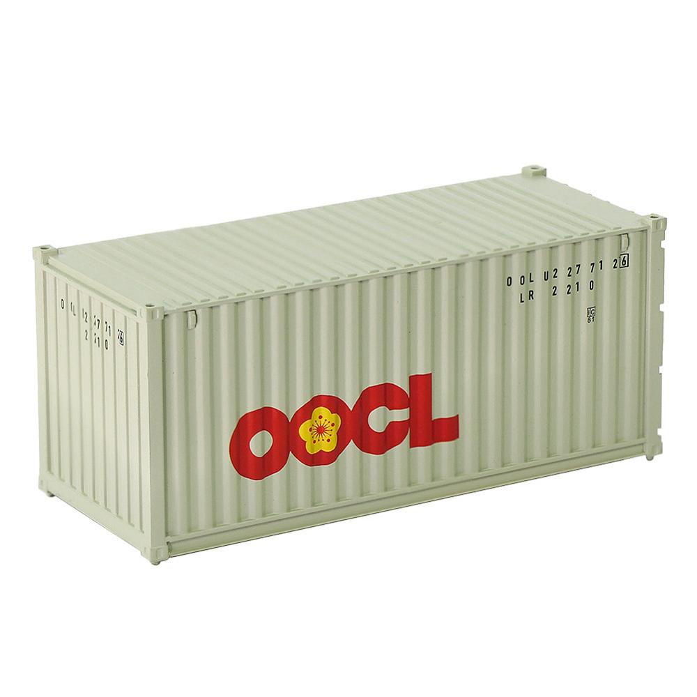3pcs Mixed Different HO Scale 20 Foot Container 20ft Container Freight Car Wagon C8726 CHINA OOCL HYUNDAI