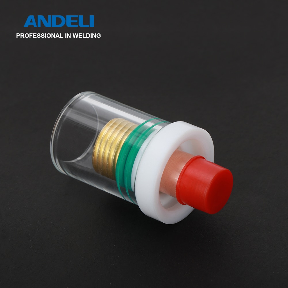 ANDELI-Kit de accesorios para soplete de soldadura, Kit de accesorios para soplete de soldadura, copa de vidrio Pyrex, cuerpo de pinza, junta de junta tórica, copa para soplete Tig Weding, Serie WP