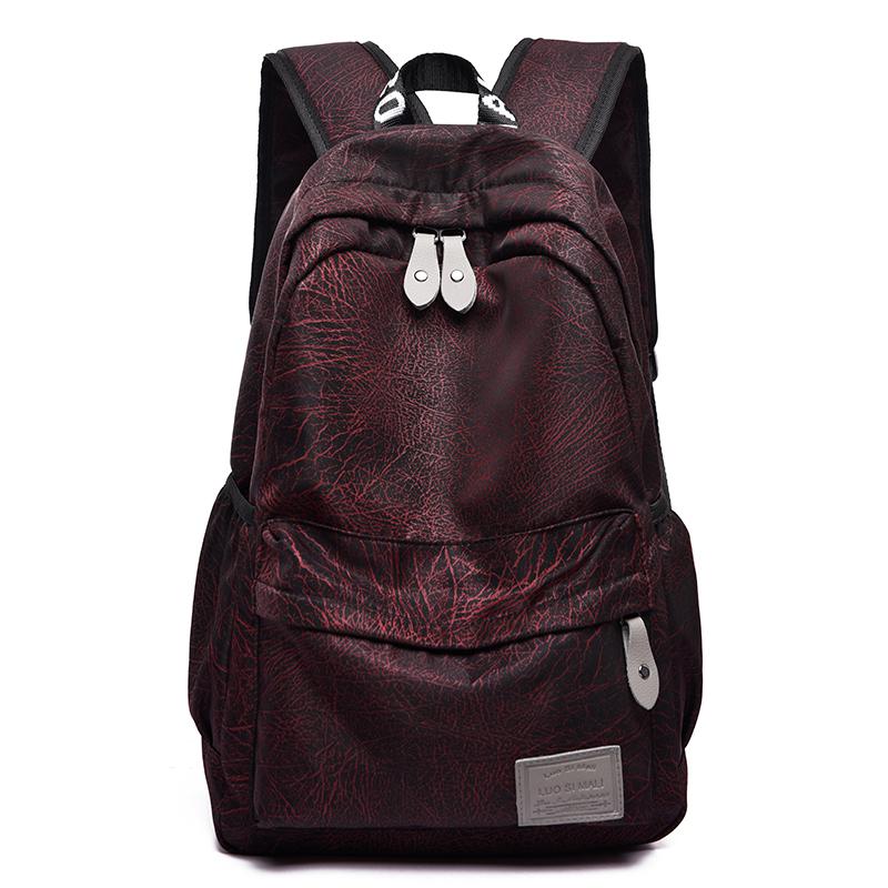 Trend Female Backpack Waterproof Women Backpack Girls Anti-theft Travel School Bags Women School Shoulder Bags: Red