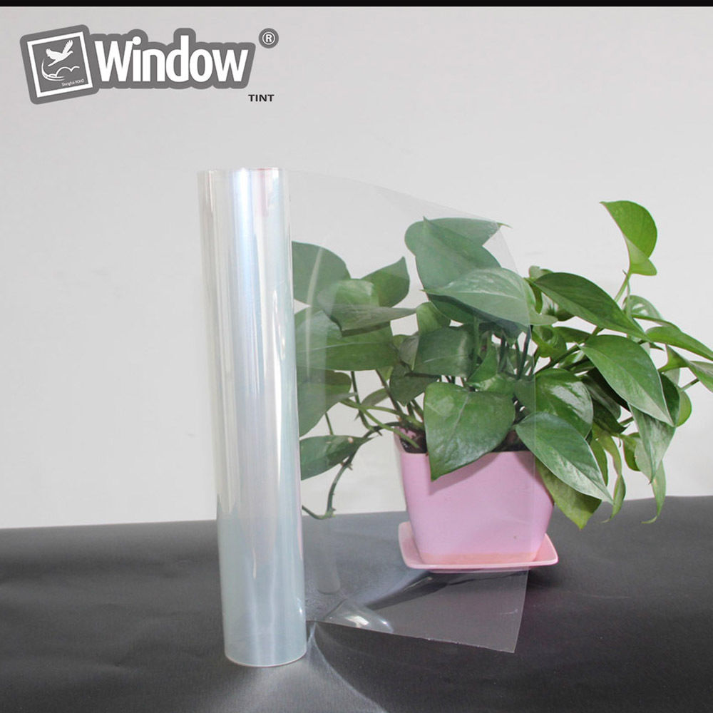 SUNICE 4MIL Sicherheit Sicherheit Fenster Film Adhesive Vinyl Film Schutz für Home Office Flur Klar Glas Wasserdicht 50 cm x 200 cm