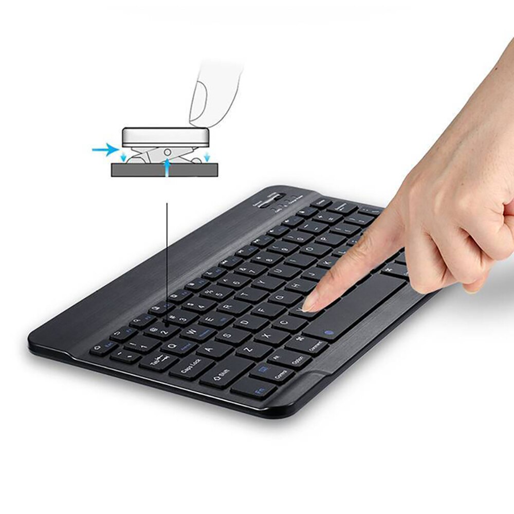 Schlank Tragbare Mini Drahtlose Bluetooth Tastatur für Alcatel 1T 10/3T 10/A3 10/Plus 10/OneTouch Pixi 3 10 Tablet Tastatur + Halterung