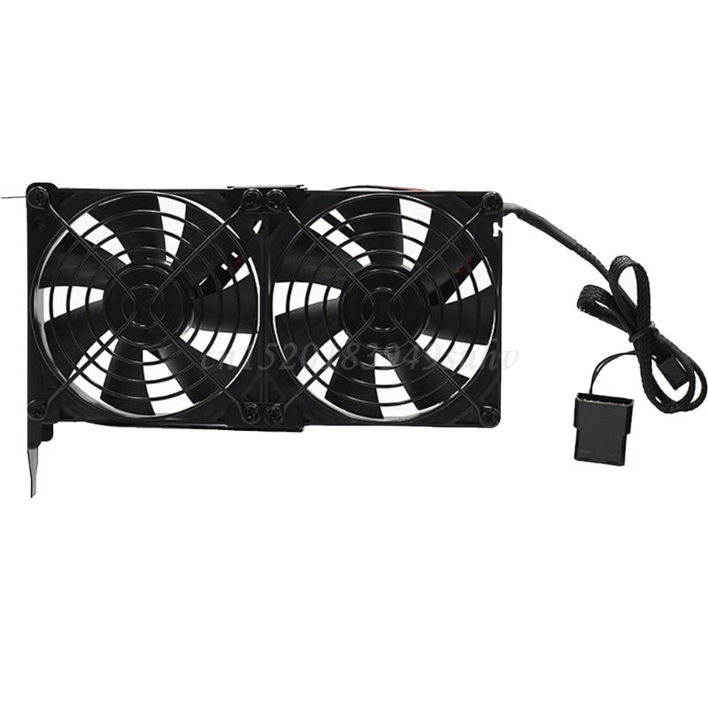 Universal VGA Cooler Dual 80mm Graphics Card Heatsink Double Three Fan GPU Radiator Partner Ultra High Speed Quiet: A