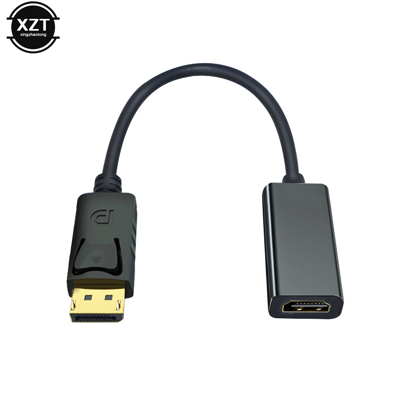 Adaptador de Cable compatible con DP a HDMI, macho a hembra para HP/DELL, puerto de pantalla de PC portátil a 1080P, Cable de TV HD, convertidor de Video