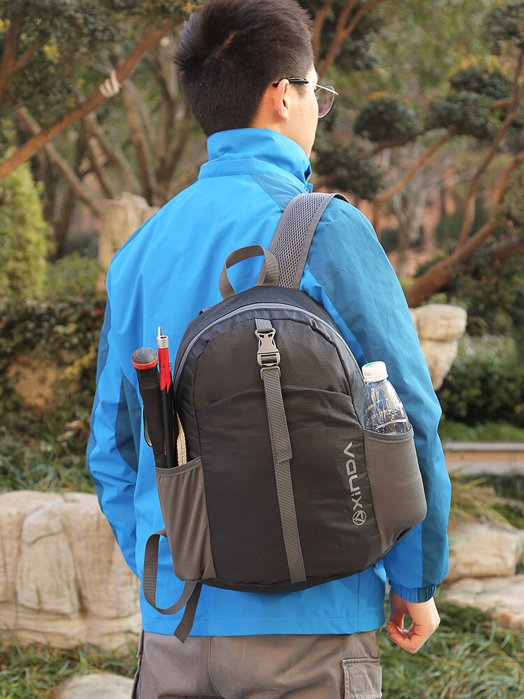 Xinda-mochila plegable para exteriores para hombre y mujer, bolsa de almacenamiento urbana para ocio, senderismo, viajes, montaña, Camping, escuela