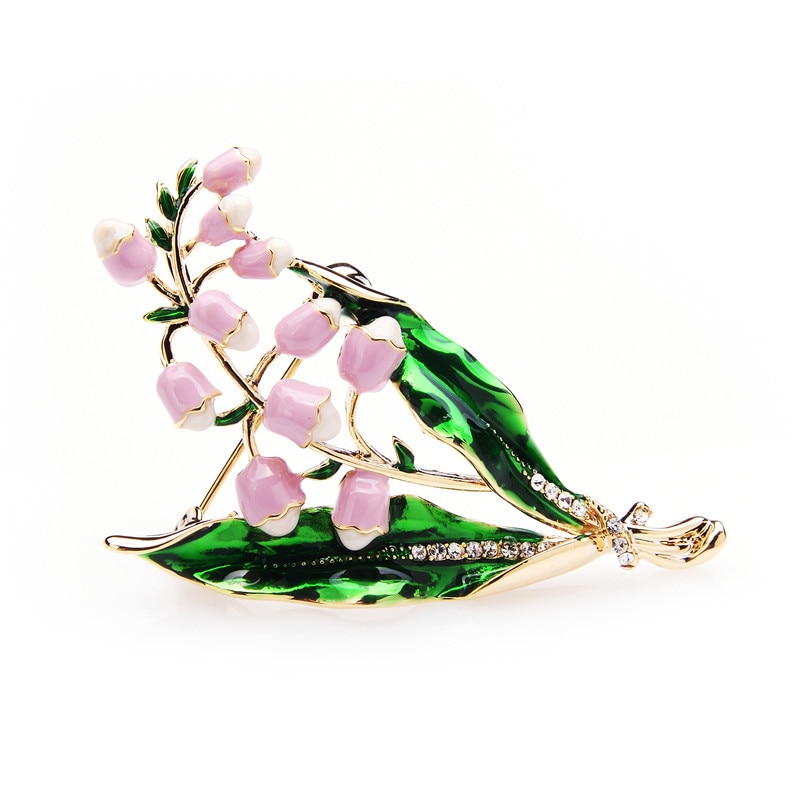 Wuli&baby Purple Pink Lavender Flowers Brooches Alloy Classic Women Weddings Brooch Pins Christmas