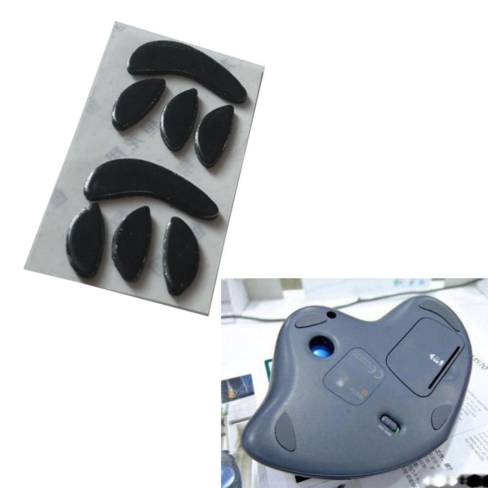 2 Stuks 0.6Mm Dikte Vervangen Muis Voeten Mouse Skates Voor Logitech M570 Trackball Ergonomische Verticale Muis