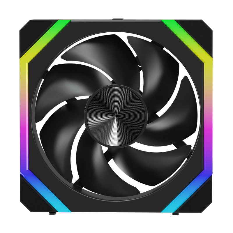 Jumpeak cs120 argb ventilador de refrigeração 240mm modular empilhável emenda pwm silencioso 120mm rgb ventiladores para jogos caso pc cpu refrigerador de água
