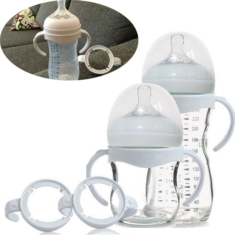 Flasche Griff Griff für Natürliche Breite Mund PP Glas Baby Fütterung Flaschen Baby Flasche Zubehör Enthalten 1Stck Flasche Griff