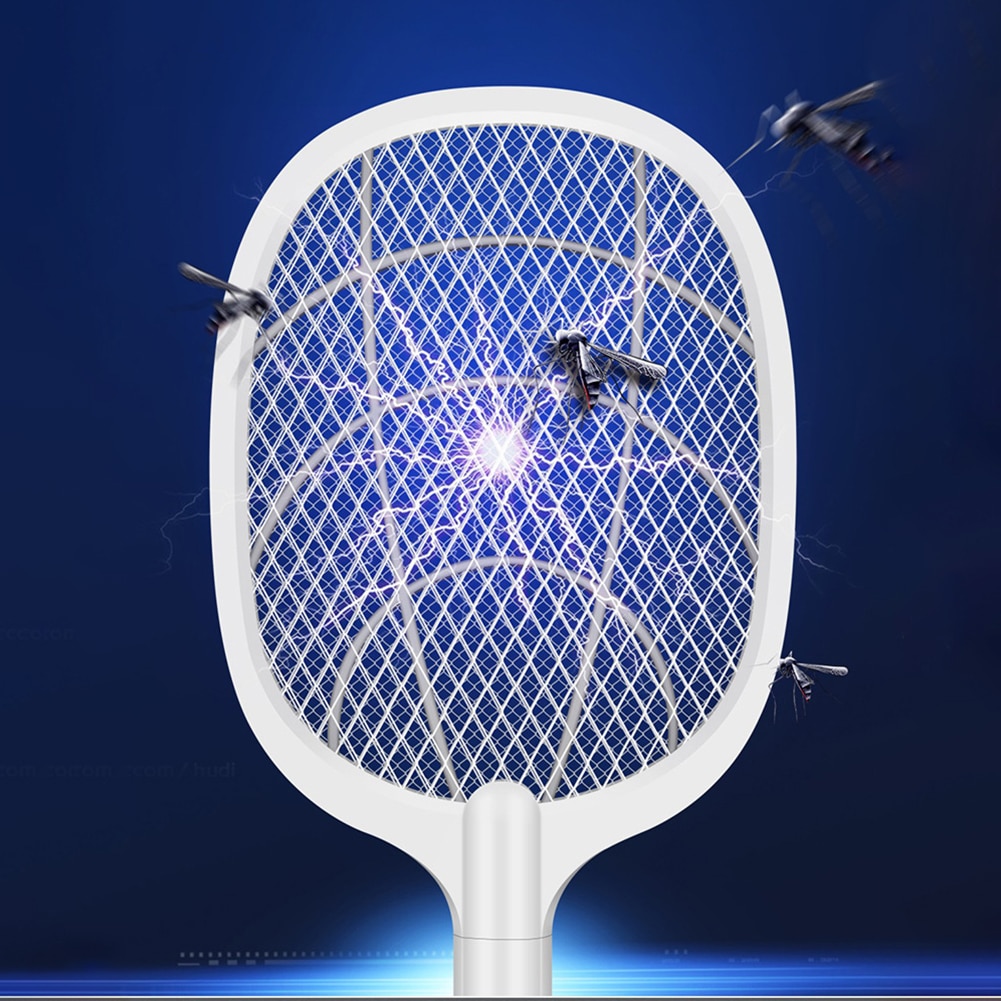 Handhållna hem elektriska fluga mygga swack racket insekt racket insekter mördare hem trädgård skadedjur insekt anti mygga fly fälla lampa
