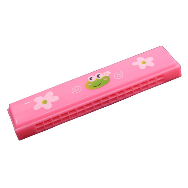 Dibujos Animados 16 agujeros Luminous Harmonica niños boca órgano con caja para chico: 2