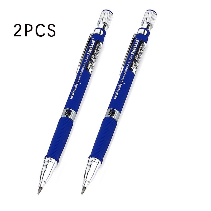 2.0mm Mechanical Pencil Set 2B Automatic Pencils With 12pcs Pencil Lead for Student Drawing Writing Office School Supplies