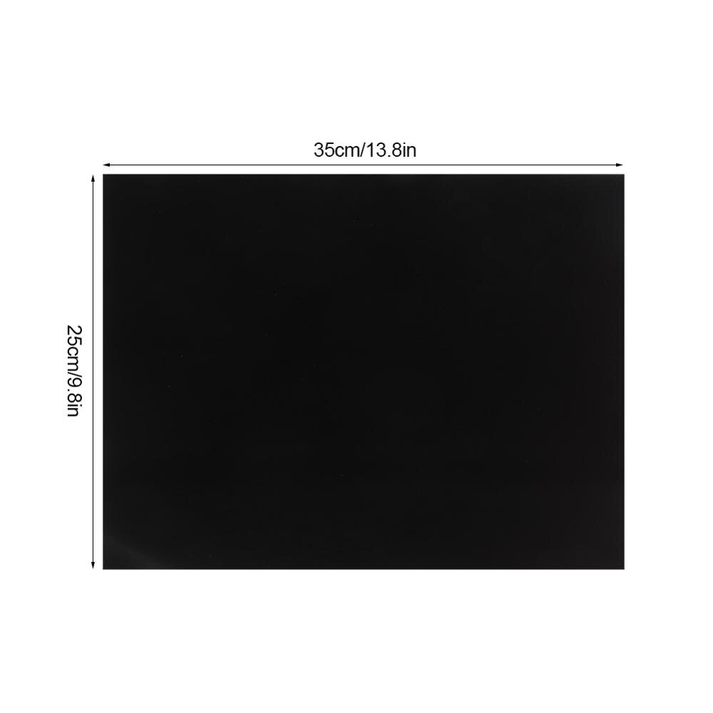 3 størrelser silikon induksjon komfyrbeskyttelsesmatte rund varmeisolert pute kjøkken beskyttende varmeisolering svart gryte matt: 25 x 35cm
