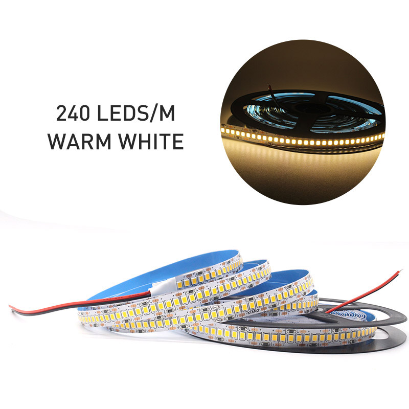 Bande lumineuse LED 12V DC SMD 2835 120LED s/M 1M 2M 3M 4M 5M bande LED Tira blanc 240LED s/M éclairage intérieur Flexible pour la maison: green / 1m